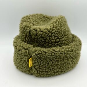 Cozy Olive Fleece Bucket Hat